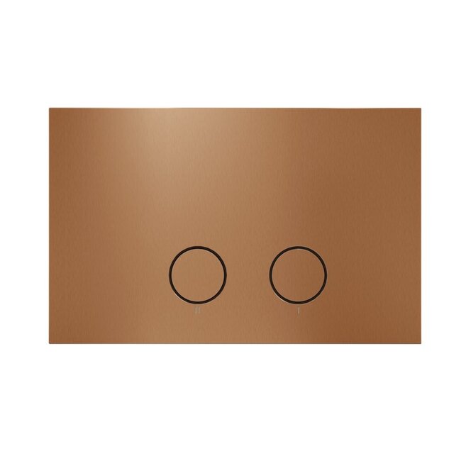 Vitra V care Essential Japanse wc met bidet & Geberit UP320  inbouwreservoir en rose koper drukplaat