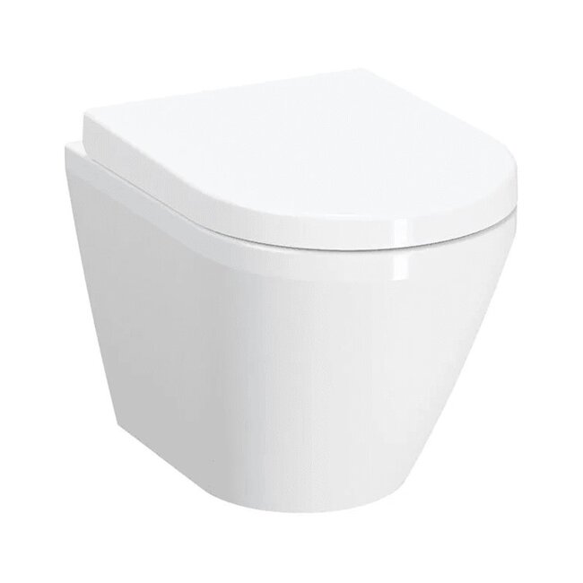 Geberit  UP320 toiletset - Sigma20 drukpaneel goud met VitrA compact rimless wandcloset