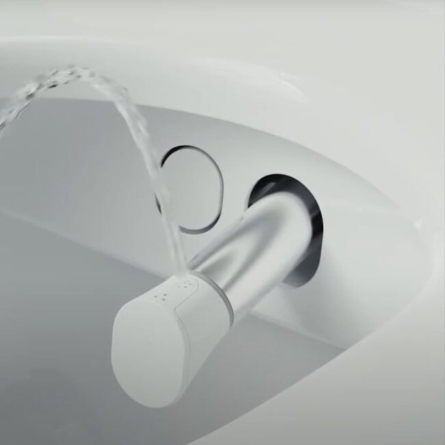 Villeroy & Boch ViClean-I 200 Douche-WC Set met Geberit UP320 en Sigma70 - Messing goud