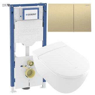 Villeroy & Boch viclean-i200 -Geberit douche wc sigma70-messing