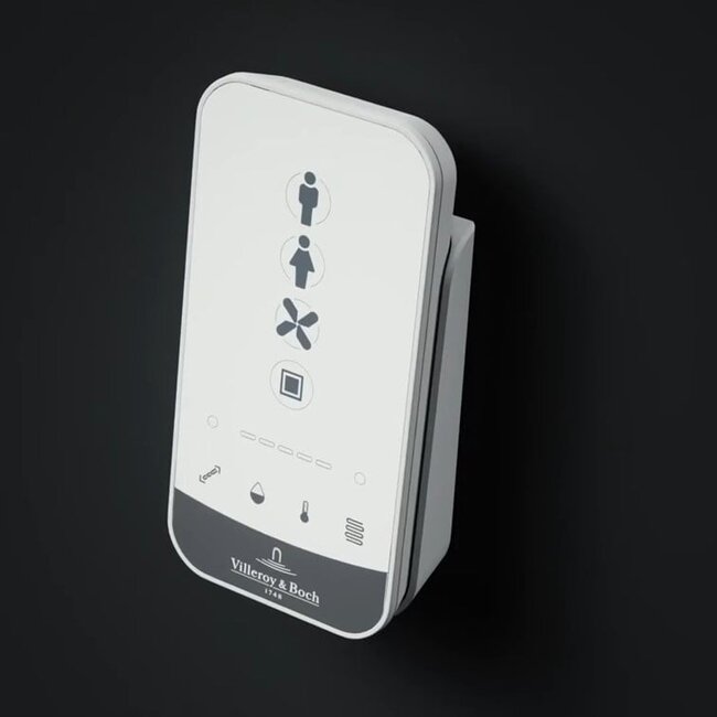 Villeroy & Boch ViClean-I 200 Douche-WC Set met Geberit UP320 en Como Mood drukplaat- Messing goud