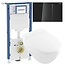 Villeroy & Boch ViClean-I 200 Douche-WC Set met Geberit UP320 en drukplaat Sigma70- zwart