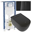 Villeroy & Boch ViClean-I 200 Douche-WC Mat Zwart met Geberit UP320 & Sigma70 Drukplaat Zwart