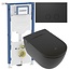 Villeroy & Boch ViClean-I 200 Douche-WC Mat Zwart met Geberit UP320 & Como Mood Drukplaat Zwart