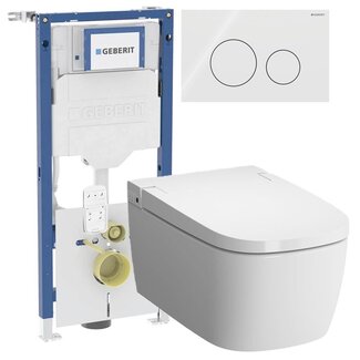 Geberit  UP320  Sigma40 met Vitra V Care bidet wc Essential