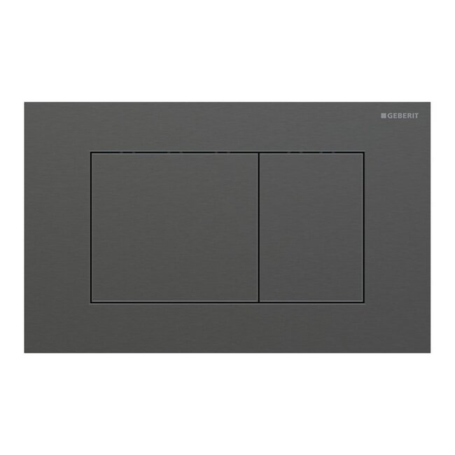 Vitra V Care Essential met Geberit UP320 Sigma40 drukplaat. Compleet toiletset-gunmetal