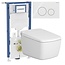 Vitra V Care Prime met Geberit UP320 Sigma40 drukplaat Rond-Wit