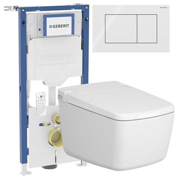 Vitra V Care Prime met Geberit UP320 Sigma40 drukplaat -Wit