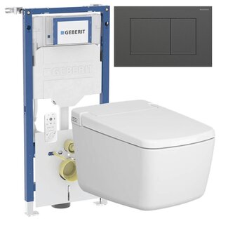 Vitra V Care Prime douche wc UP320 en Sigma40 GunMetal