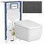 Vitra V Care Prime met Geberit UP320 Sigma40 drukplaat GunMetal