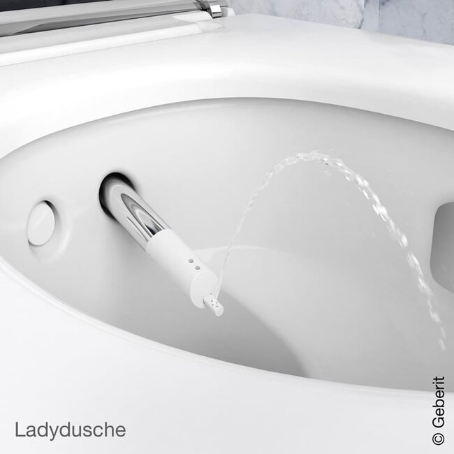Geberit  Douche-WC met Bril AquaClean Mera– Incl. UP320 en rechthoek Sigma 40 - Wit