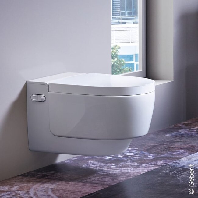 Geberit  Douche-WC met Bril AquaClean Mera– Incl. UP320 en rechthoek Sigma 40 - Wit