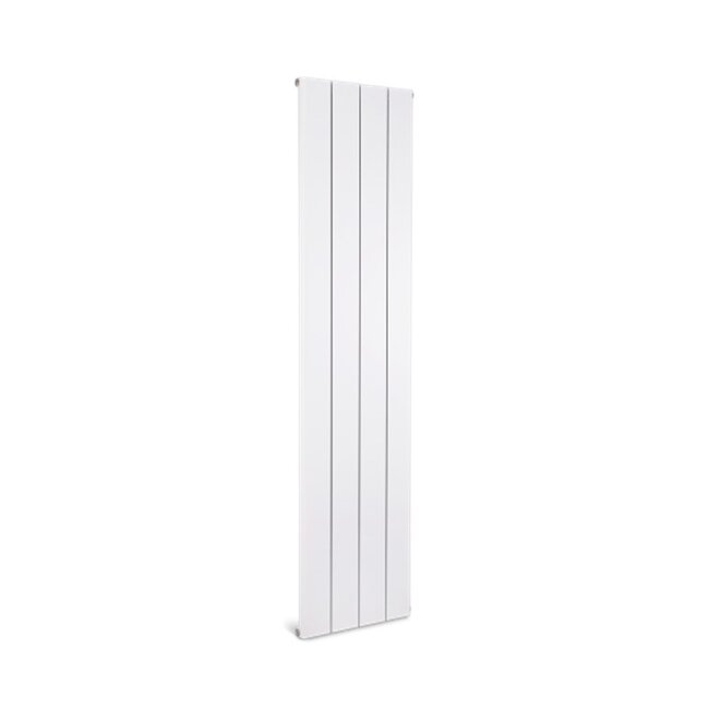 Compacte badkamer radiator vertical- 24 cm breed - Recht | Verticaal – Mat Wit