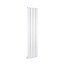 Compacte badkamer radiator vertical- 24 cm breed - Recht | Verticaal – Mat Wit