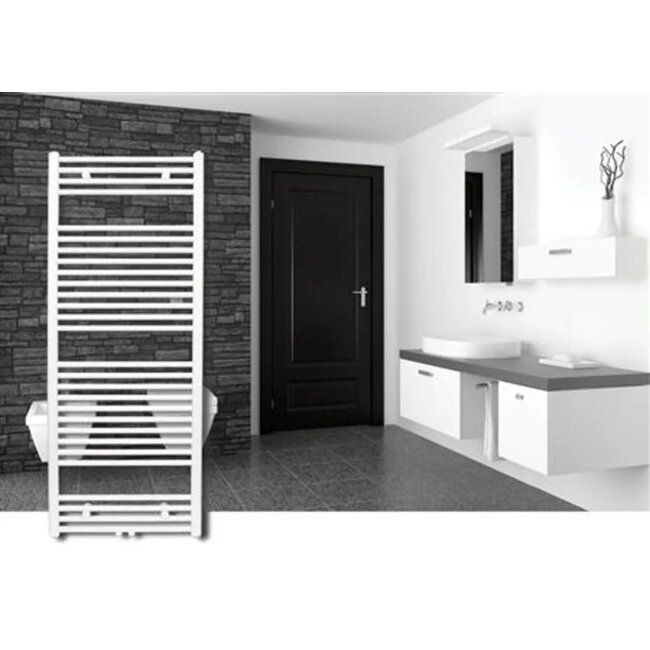 Handdoekradiator Glanzend Wit | Verticaal | 50 x 120 cm