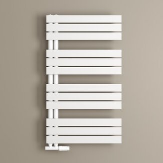 Sanitear Witte verticale handdoekradiator 60 cm breed