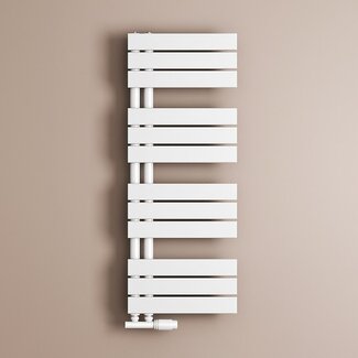 Sanitear Witte verticale handdoekradiator 40 cm breed