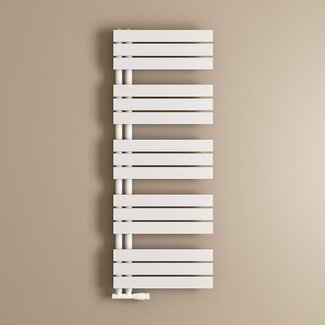 Sanitear Verticale handdoekradiator wit 50cm breed