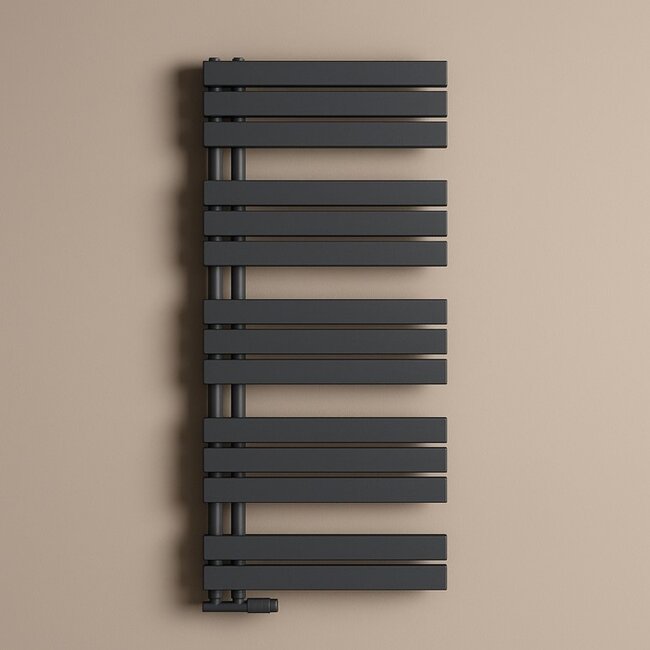 Sanitear Design radiator 50 x 132cm I verticaal- Mat antraciet