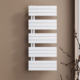 Sanitear Witte handoekradiator verticaal 50cm breed