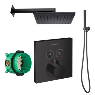 Hansgrohe ShowerSelect Thermostaat doucheset zwart