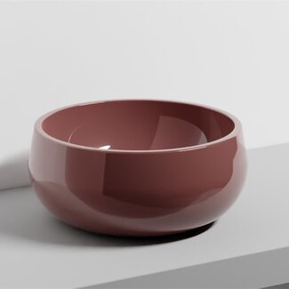 Rood Opzetwastafel Rond – Ø 43 cm