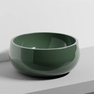 Opzetwastafel Ø 43 x 19 cm groen keramiek