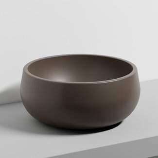 opzetwastafel rond Ø 43 cm cacao bruin