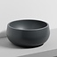 Tino Opzetwastafel Rond – Ø 43 x 19 cm – Mat basalt antraciet -Keramiek