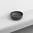 waskom keramiek Ø 40 x 15 cm -  mat  basalt antraciet