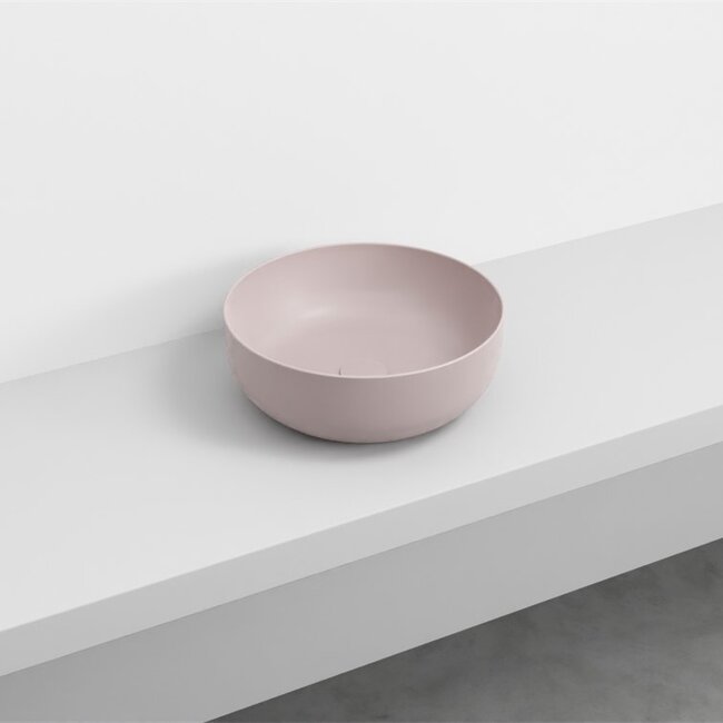 waskom keramiek Ø 40 x 15 cm -  mat beige