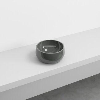 Mini waskom Ø 30cm glans antraciet