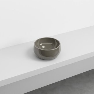 Mini waskom Ø 30cm glans grijs