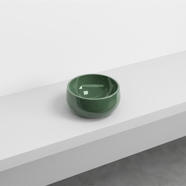 Mini waskom Ø 30 x 14,5cm glans groen