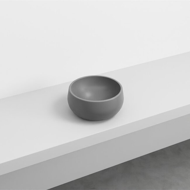 Mini waskom Ø 30 x 14,5cm mat antraciet