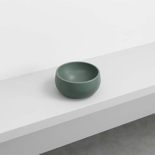 Mini waskom Ø 30 x 14,5cm mat groen