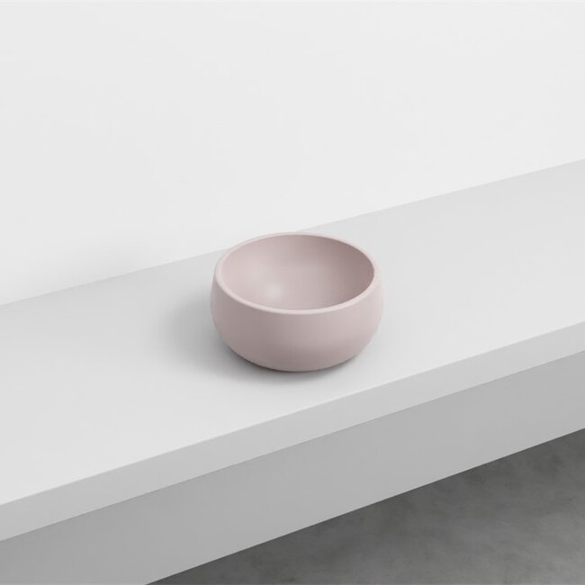 Mini waskom Ø 30 x 14,5cm mat taupe