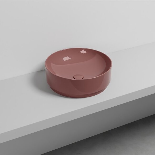 Waskom rond ø 45 x 15 cm - Hoogglans rood