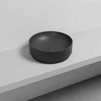 Waskom rond 45 cm mat zwart