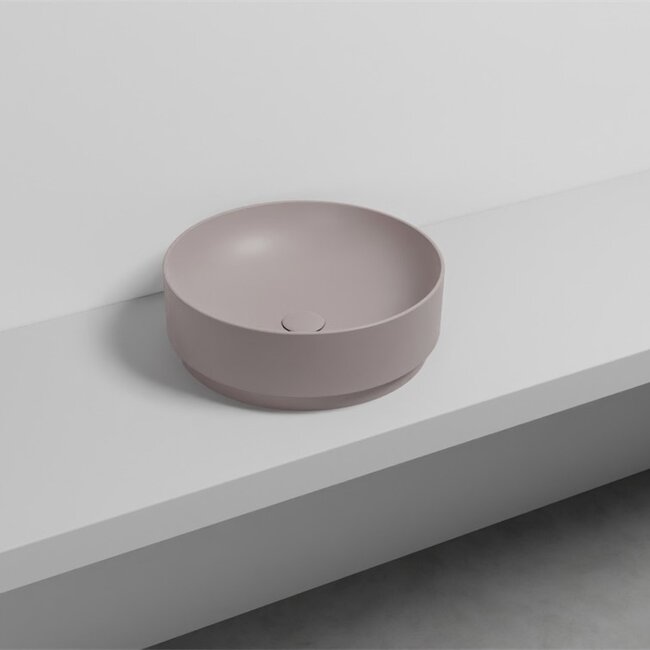 Waskom rond ø 45 x 15 cm - mat taupe