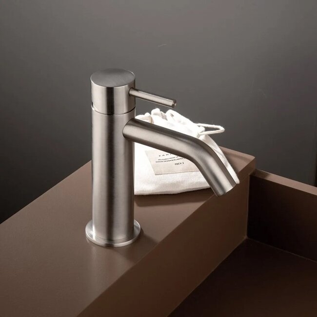 RVS 316 wastafelkraan -1 gats - Opbouw - 17 cm hoog