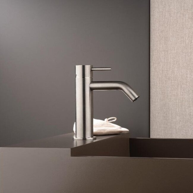 RVS 316 wastafelkraan -1 gats - Opbouw - 17 cm hoog