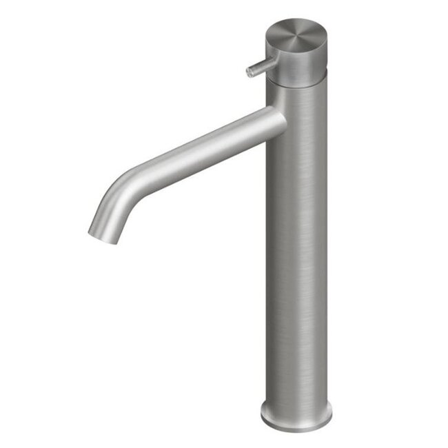 RVS 316 wastafelkraan -1 gats - Opbouw - 31.5cm hoog