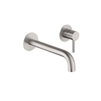 Gaboli Fratelli   RVS wastafelkraan inbouw met 21 cm kraan uitloop