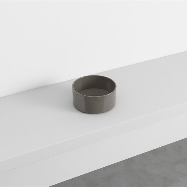 Mini waskom grijs Ø 25 x 11,5cm - Rond