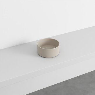 Kleine waskom 25 cm licht beige