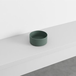Kleine waskom 25 cm mat groen