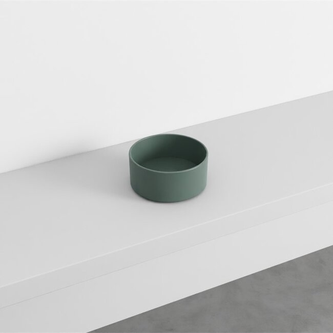 Kleine Waskom 25 cm - mat groen