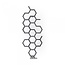 Terma  Hex design radiator 1220mm x 486mm vertical gunmetal antraciet