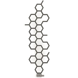 Hex radiator 1700mm x 573mm antraciet gunmetal